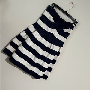 NWT- Sans Souci Navy and White Knit Dress